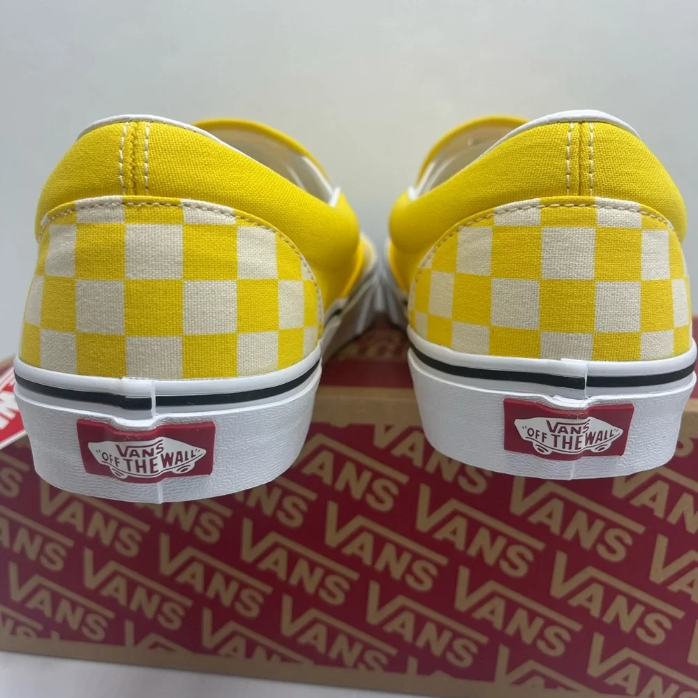 Vans Men’s Classic Slip-On
(Checkerboard) Cyber Yellow Sneakers 
VN0A33TB42Z - Picture 3 of 16